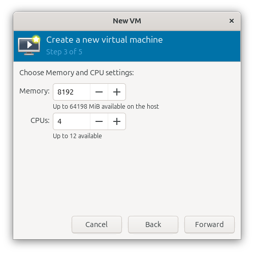 Virt-Manager Create